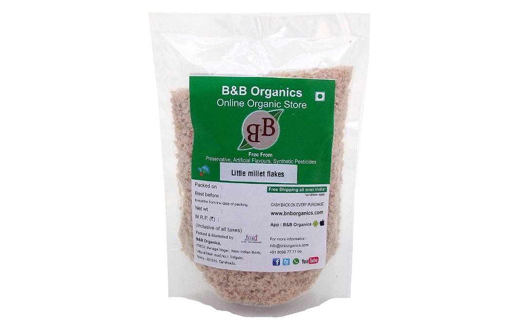 B&B Organics Little Millet Flakes    Pack  2 kilogram